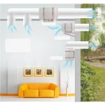 HF-100P 110V 35W Radiator Fan Radiator Ventilator Exhaust Ventilation Fan Air Duct Fan Duct Ventilation Fan for Home, Kitchen 6
