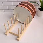Kitchen Storage Organization Multi Functional Storage Rack Tableware Drainboard Woodiness Dish Drying Rack Kitchens Accessories 4