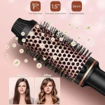 3 In 1 Ionic Hair Curler Straightener Professional Curling Iron Heated Hair Styling Brush Anti-Scald Thermal Brush Curl Wand 5