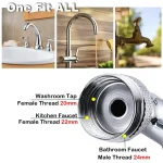 Stainless steel Robotic Arm Extension Faucet Aerator 1080 °Swivel 2 Modes Water Tap Nozzle Faucet Extender Kitchen Mixer Aerator 3