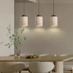 Japanese modern designer wabi-Sabai bedroom bedside lighting bar B&B yellow cave stone chandelier bedside hanging wire lamp 2