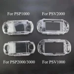 Clear Hard Carry Cover Crystal Case For PSP 1000 2000 3000 Transparent Protective Shell For PSV 2000 1000 6