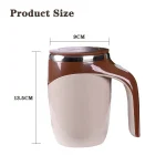 Lazy Coffee Stirring Cup Auto Stirring Cup Magnetic Rotating Electric Milk Cup Mark Cup 304 Stainless Steel 6