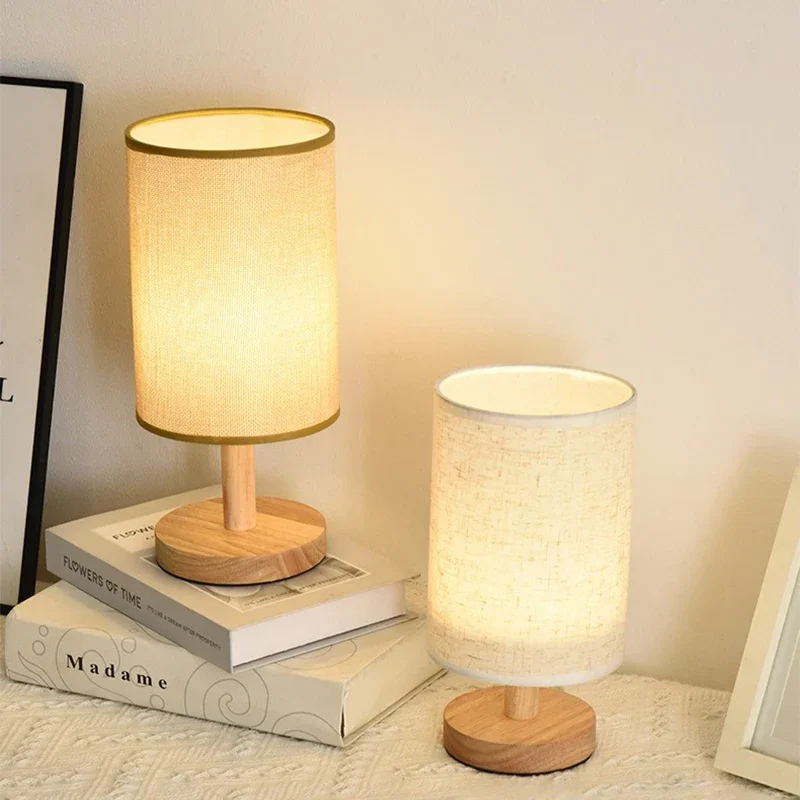 LED Bedside Table Lamps Simple Chinese Style Decoration Table Lamps Dimmable USB Plug Fabric Lampshade Bedroom Night Light LED Bedside Table Lamps Simple Chinese Style Decoration Table Lamps Dimmable USB Plug Fabric Lampshade Bedroom Night Light