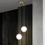 Modern Glass LED Pendant Lights Living Room Bedroom Indoor Lighting Restaurant Bar Home Decor Hanging Lamp Ceiling Chandelier 3