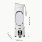 blender juicer Portable Electric Juicer 450ml 8 Blades Travel Juicer Machine Chargeable Shakes Smoothie Blenders Fresh Juice Cup 6