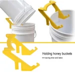 Beekeeping Honey Gallon Bucket Holder Plastic Bracket Rack Frame Grip Lift Bees Tools Honey Tank Stand Support Tools Equipment 5