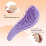 1pcs Magic Detangling Hairbrush Soft Wheat Straw Scalp Massage Comb Anti-static Gentle Grooming Brush Salon Hair Styling Brush 3