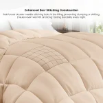 Lux Decor Down Alternative Comforter – 1 Piece Fluffy Duvet Insert with Box Stitch Design – Soft and Cozy Bedding, 102" x 90" 6