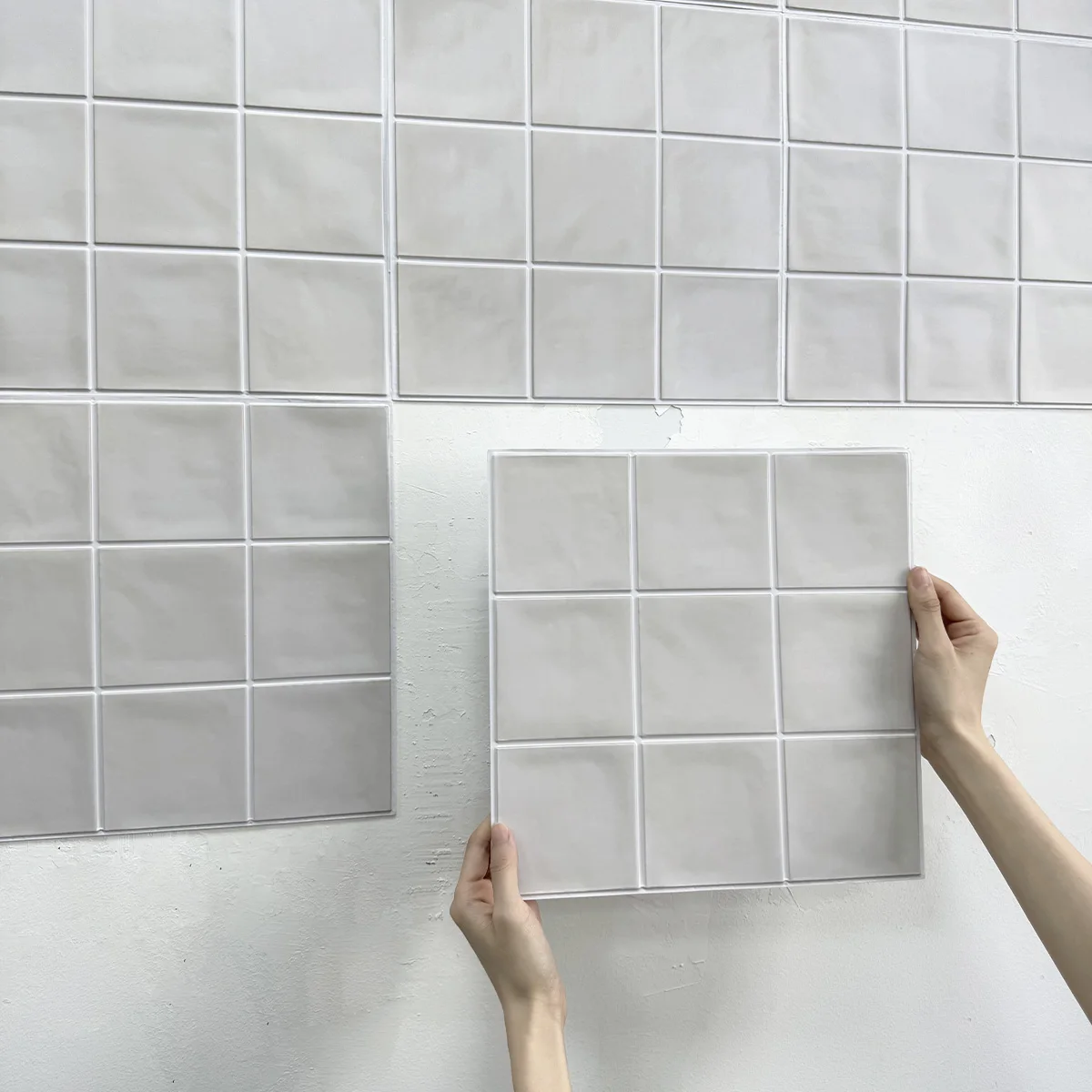 1/10pcs 3D Decorative Tile Stickers, Self-adhesive 3D Wall Stickers for Kitchen and Bathroom, Water Mold Resistant, 30x30cm 1/10pcs 3D Decorative Tile Stickers, Self-adhesive 3D Wall Stickers for Kitchen and Bathroom, Water Mold Resistant, 30x30cm