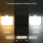 LED Night Light, Human Motion Sensor Lamp USB C Rechargeable Closet Light, Wireless LED  Wall lamp For Stairs Closet Kitchen Bed 3