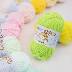50g/Ball Thick Soft Knitting Yarn for DIY Scarf Hat Crochet Chunky Thread Handmade Velvet Chenille Yarn Kit for Sweater 4
