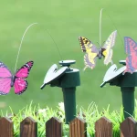 5-1pcs Solar Garden Butterfly Solar Flying Butterflies Garden Dancing Fluttering Butterfly Hummingbird Garden Yard Home Decor 3
