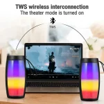 1202 Wireless Bluetooth Speakers Home Outdoor Portable Small Speaker Subwoofer Car Audio Bass MP3 Player Sound System LED Lights 5