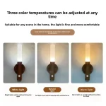 Smart Motion Sensor Night Light LED Rechargeable Magnetic Wall Lamp Portable for Hallway Bedroom Stairs Bathroom Cabinets Decor 5