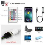 Tape Bluetooth USB LED Strip Light 5050 SMD 5V USB RGB Lights Flexible LED Lamp Tape Ribbon RGB Self-adhesive TV Desktop Diode 5