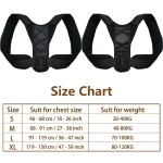 GETINFIT Adjustable Back Brace Support Spine Neck Health Correction Belt Invisible Shoulder Posture Corrector Home Office Unisex 6