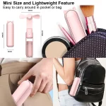 Portable Fan 2000mAh USB Rechargeable 3 Speed Mini Handheld Foldable Fan Hand Held Small Pocket Travel Fan with Handy Power Bank 6