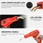 Stapler Plastic Welding Machine Bumper Repair Kit Soldering Iron For Plastic Repair Car Bumper Repair Welding Gun 3