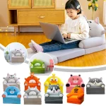 Children'S Two-In-One Multi-Layer Folding Sofa Plush Cartoon Sofa Kindergarten Baby Chair Multi-Functional Children'S Cushion 2