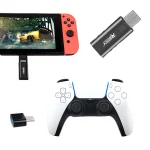Gamepad Converter USB Receiver Bluetooth-Compatible 5.3 USB Wireless Controller Adapter for Nintend Switch PC PS4 PS5 Controller 6