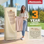 3 in 1 Portable Clothes Dryer, Hanging Iron & Drying Rack, 1000W Small Compact Foldable Electric Laundry Dryers Machine with Tim 6