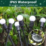 8pcs Outdoor Lights Solar Lawn Lamp Garden Lamp LED Wind-driven Firefly Ground Plug Lamp for Garden Lawn Landscape Holiday Light 5