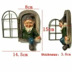 Naughty Garden Statue Elf Go Out Tree Hug Gnome Statue Elf Out The Door Window Tree Hugger Home Yard Tree Decor 6