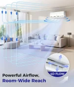 Mini Split Air Conditioner - 12000 BTU Ductless Mini Split Ac/Heating System, 115V 20 SEER2 Wifi Enabled Inverter,, Customized 3