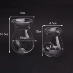 Nordic Home Decor Glass Candle Heat Resistant Oil Furnace Aroma Burner Holder Candlestick Vase Romantic Wedding Decoration 6