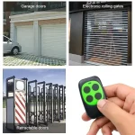433MHz RF Wireless Remote Control 4 Keys Waterproof Copy Code Duplicator for Garage Door Gate Light Samrt Home Remote Opener 6