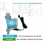 WiFi Wireless Garden Water Timer Smart Phone Remote Controller Home Greenhouse Outdoor Irrigation Automatic Kit Built-in Gateway 4