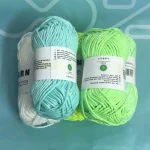 2023 Novel Functional Yarn Glow In The Dark Polyester Luminous Chunky Yarn 2mm for Hand Knitting Carpet Sweater Hat Wool Yarn 5