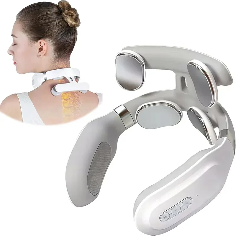 Portable Smart Neck Massager USB Charging for Cervical Pain Relief for Neck PainElectric Deep Tissue Massager for Neck Portable Smart Neck Massager USB Charging for Cervical Pain Relief for Neck PainElectric Deep Tissue Massager for Neck