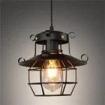 Industrial Restaurant Chandelier Retro Nostalgic Creative Bar Aisle Corridor Hanging Lamps Dining Bedroom Pendant Light 3