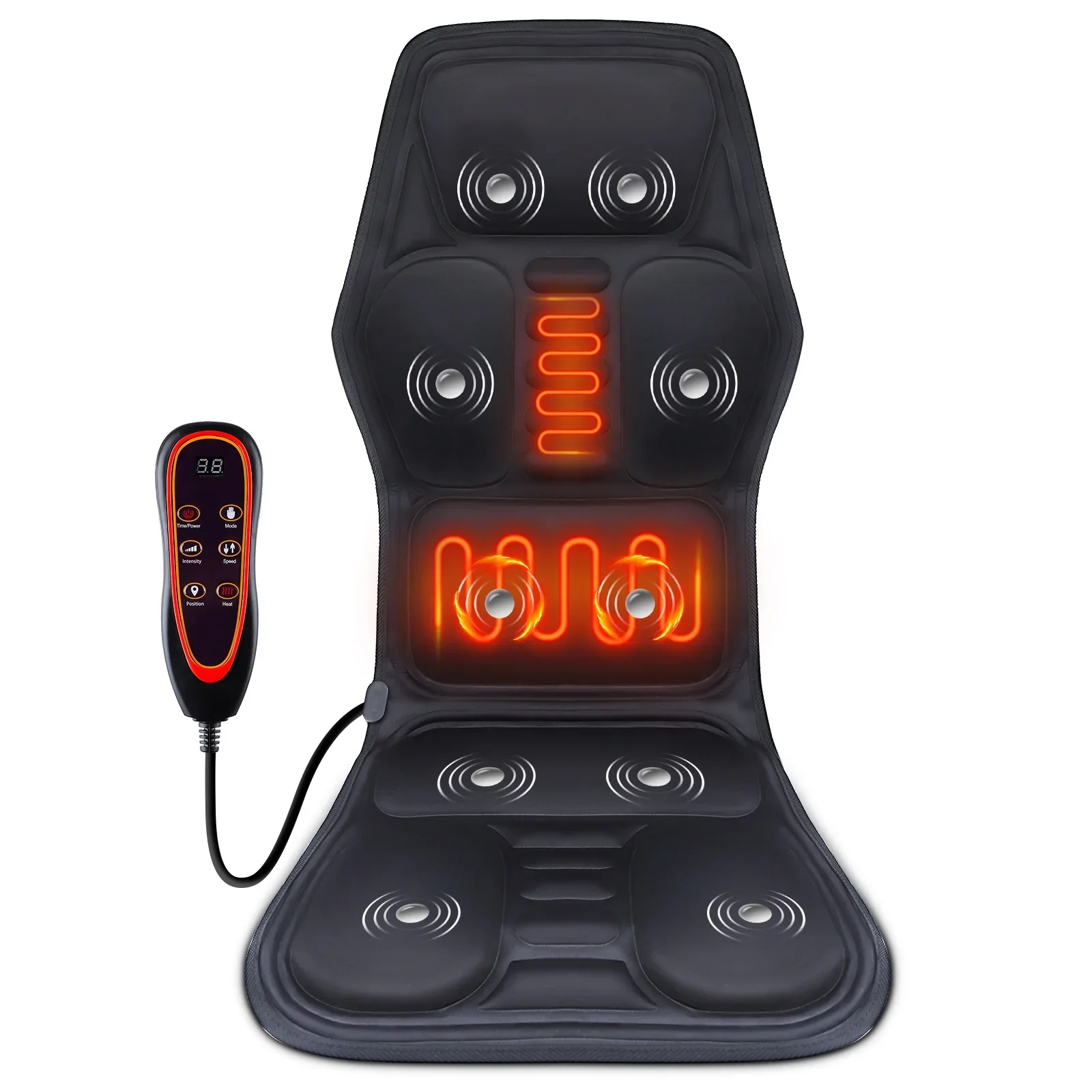 Electric Back Massager Infrared Full-Body Massage Chair Cushion Heating Vibrator Car Home Office Lumbar Neck Mattress Chair Mat Electric Back Massager Infrared Full-Body Massage Chair Cushion Heating Vibrator Car Home Office Lumbar Neck Mattress Chair Mat