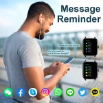 LAXASFIT H9 Smartwatch Dial to Answer Calls Calorie Tracking Heart Rate Blood Oxygen Monitoring Bluetooth Smart Watch 4