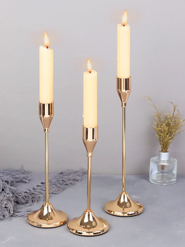 3Pcs/Set European Style Metal Candle Holders Candlestick Fashion Wedding Table Candle Stand Exquisite Candlestick Christmas Tabl 3Pcs/Set European Style Metal Candle Holders Candlestick Fashion Wedding Table Candle Stand Exquisite Candlestick Christmas Tabl