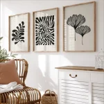Minimalist Boho Matisse Style Botanical Leaves Art Poster Canvas Painting Wall Prints Picture for Living Room Home Decor Cuadros 3