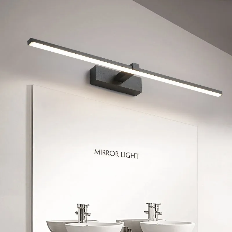 Led Mirror Lights Wall Lamps Bathroom Waterproof White Black LED Flat Lamp Modern Indoor Wall lamp Bathroom Lighting Make Up Led Mirror Lights Wall Lamps Bathroom Waterproof White Black LED Flat Lamp Modern Indoor Wall lamp Bathroom Lighting Make Up