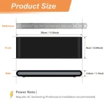 20W LED Aluminum IP65 Waterproof Outdoor Wall Light 30cm,Dual-Sided Lighting for Porch/Garden/Garage 110V 2220V 6