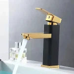 Stainless Steel Bathroom Basin Faucet Deck Mounted Hot and Cold Water Tap Dual-use Household Bathroom Kitchen Mixer Faucets 5