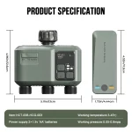 2025 Tuya Wifi+RF433 smart Garden Sprinkler Water Timer by 3 Way Rain Delay Filter Programmable Automatic Irrigation Controller 4