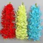 10/20/30PCS Wisteria Artificial Flower Vine 60cm Hanging Fake Flowers Garland For Wedding Party Home Garden Flower Wall Decor 2