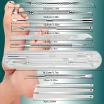 10pcs Stainless Steel Pedicure Tool Set Professional Foot Care  Exfoliator for Smooth Light Beige,Portable Travel Case Included 5