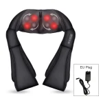 Shiatsu Neck and Shoulder Massager Heated Back Massager U Shape Deep Kneading Electric Massage Pillow For Neck Waist Leg Body 5