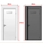 DTGJ Magnetic Door Screen,Black Side Door Magnetic Mosquito Net,Insect Proof Flight,Summer and Kitchen Indoor Invisible Net 6