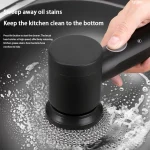Electric Cleaning Brush Wireless Black High-power Multifunctional Bathroom Waterproof Portable Cleaning Brush Household 2