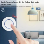 Tuya ZigBee Wireless Push Button Smart Scene Switch Controller Automation Scenario Linkage with Tuya devices Need Zigbee Gateway 5