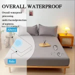 Waterproof Mattress Covers Fitted Sheets Bed Bedspreads Fabric Thick Mattress Protector for Single Double King Queen Size Beds 3